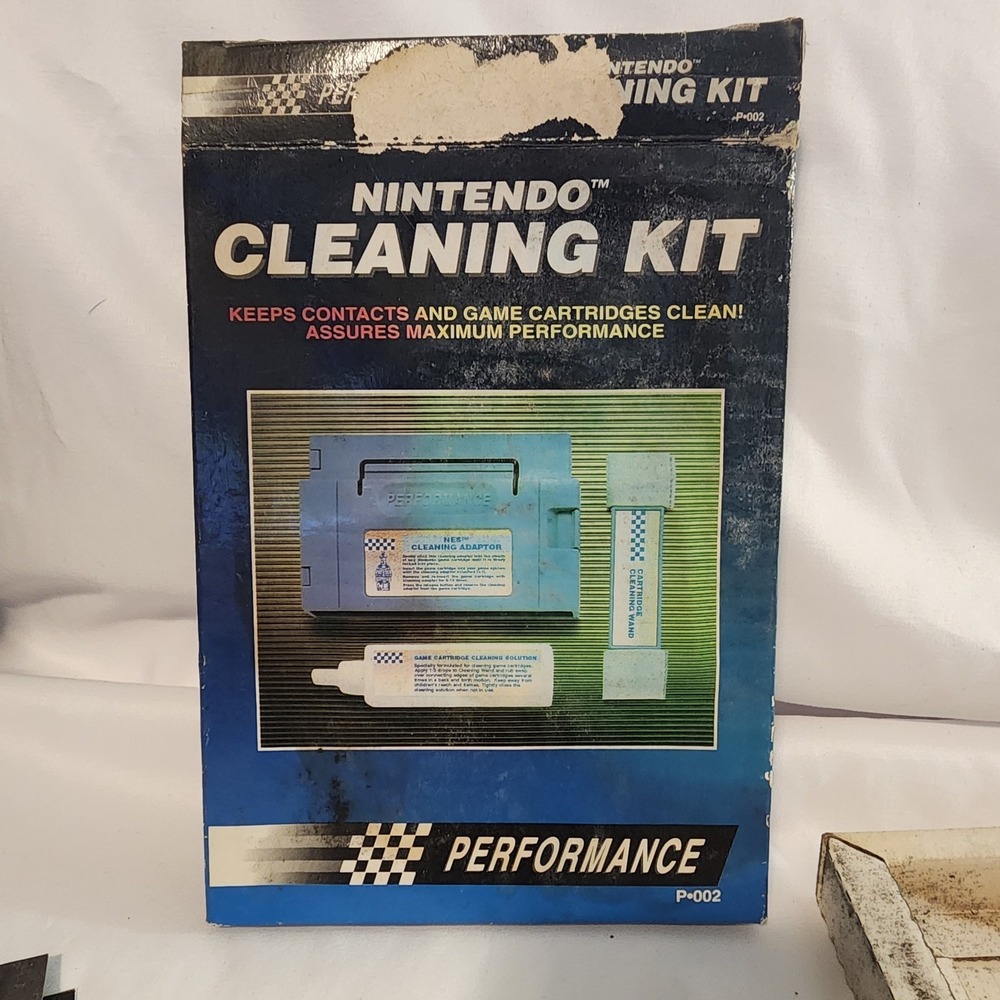 Nintendo Cleaning Kit. Used Open Box Item See Photos. Box In Bad Shape. Not Test